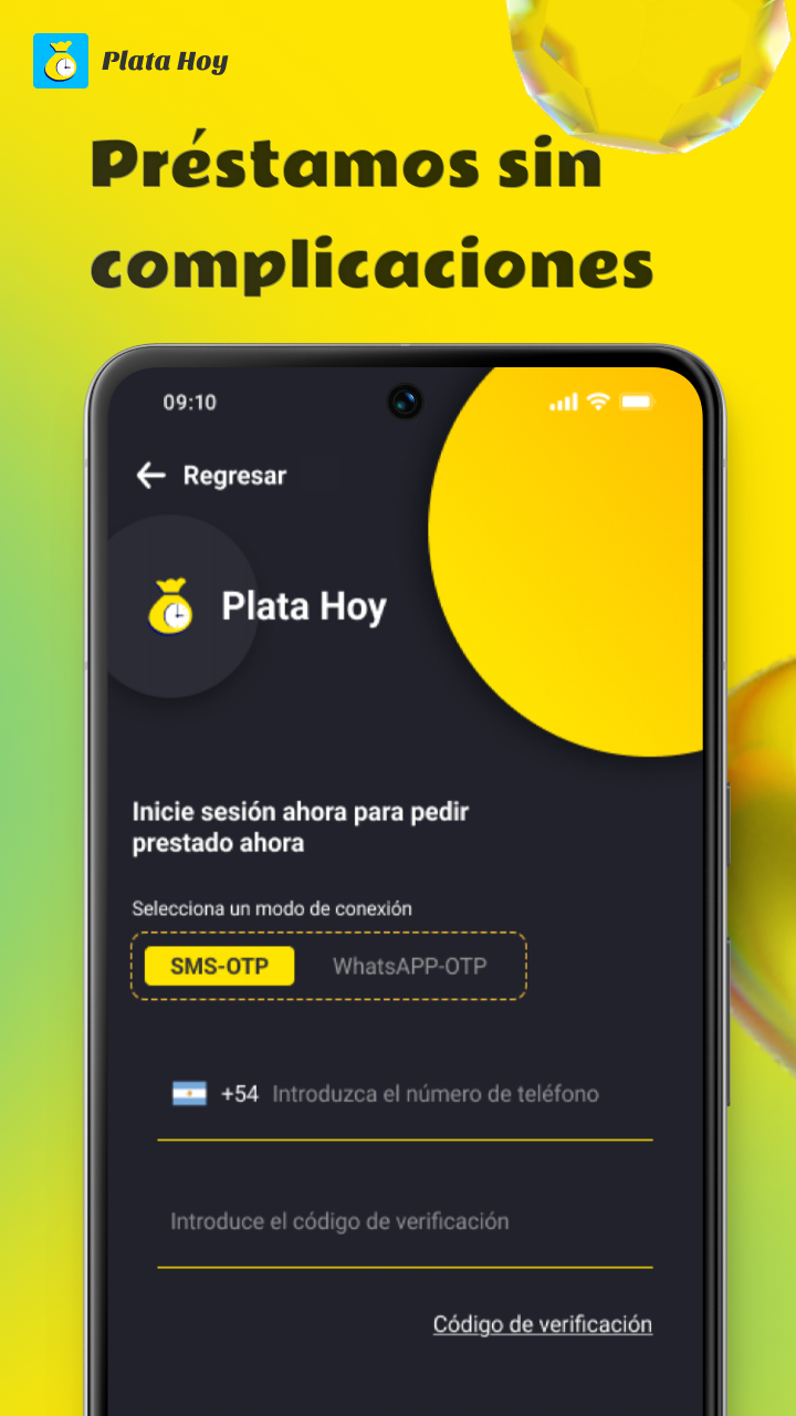Pantalla de requisitos Plata Hoy