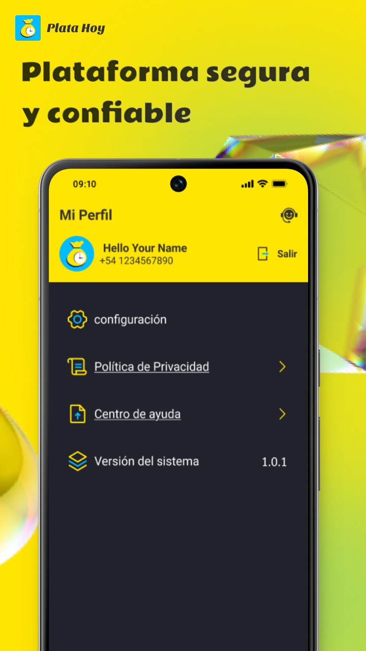 Pantalla principal Plata Hoy
